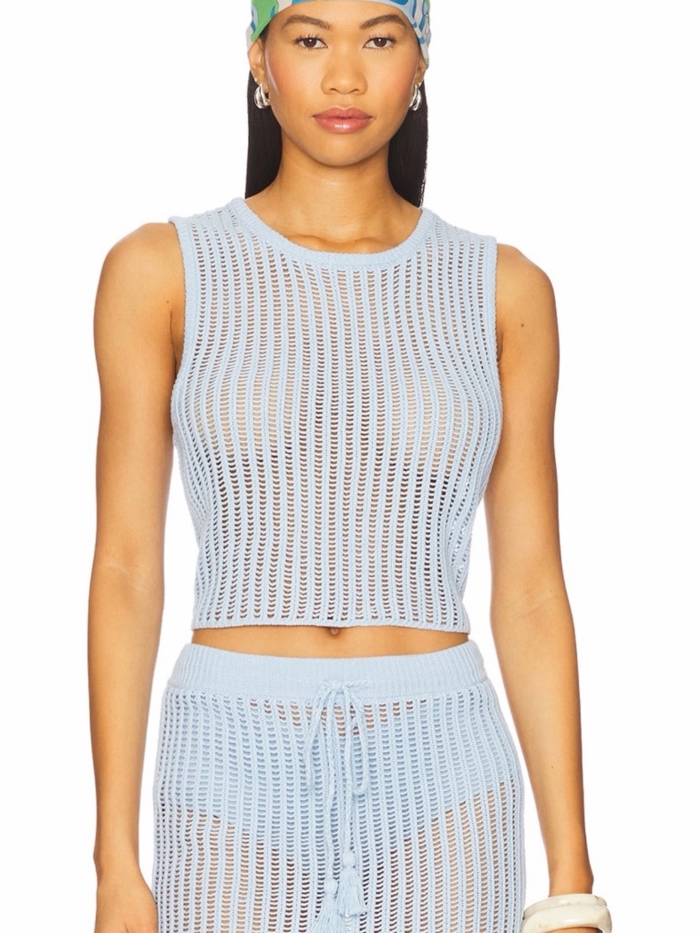 NWT l*space Light Blue Sander Top and Skirt Set XS
